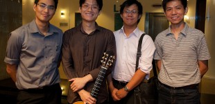 From left: Gary, myself, James and Ting.